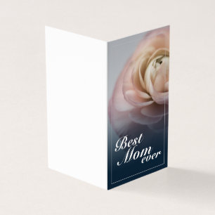 Best Mum Ever with Big Pink Rose