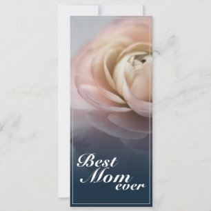 Best Mum Ever with Big Pink Rose
