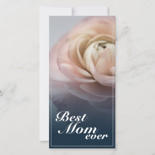 Best Mum Ever with Big Pink Rose