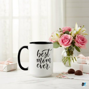 "Best Mum Ever" with mum photo, Mother's Day Gift  Mug