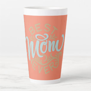 Best Mum Ever Word Art  Latte Mug