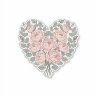 Best Mum Floral Minimalist Heart Bouquet