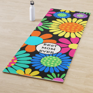 Best Mum Floral  Yoga Mat