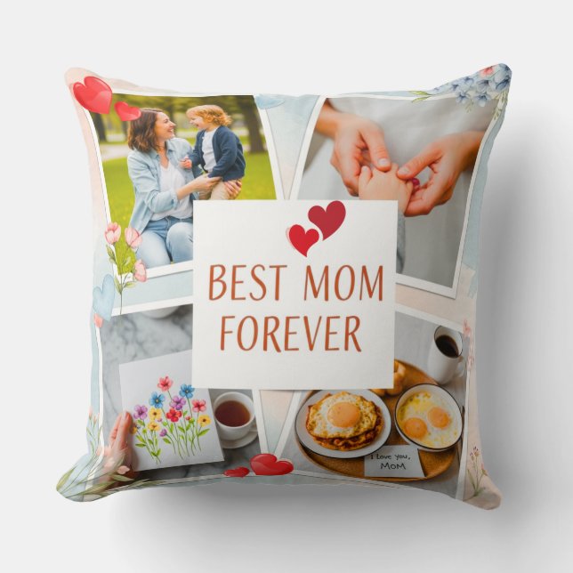 Best Mum Forever– Heartfelt Gift for Mother’s Day  Cushion (Front)