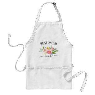 Best Mum Gift Mothers Day Mother Floral Wreath Standard Apron