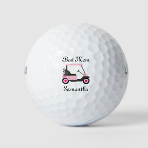 Best Mum Golfer Golf Cart Mother's Day Custom Golf Balls