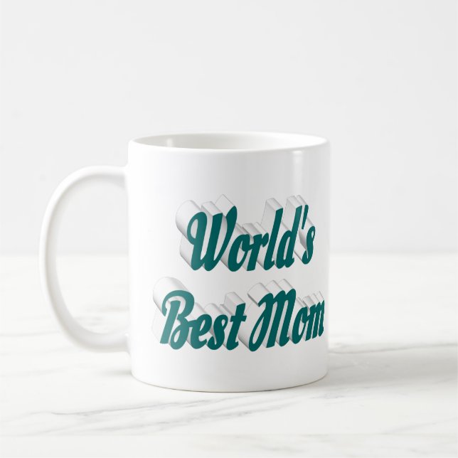 Best Mum green half text Coffee Mug (Left)