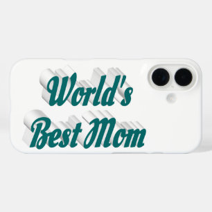Best Mum green text iPhone 16 Case