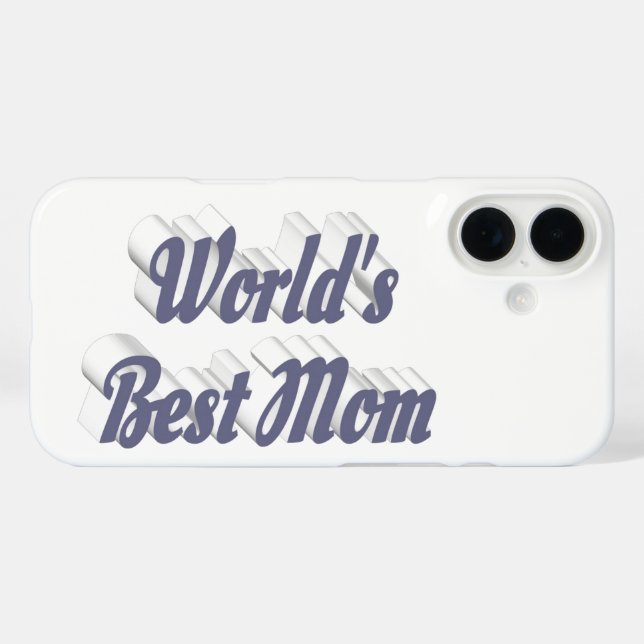 Best Mum grey text Case-Mate iPhone Case (Back (Horizontal))