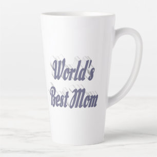 Best Mum grey text Latte Mug