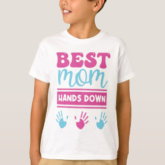 Best mum Hands Down - Kids T-shirt