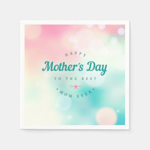 Best Mum Happy Mother's Day Napkin