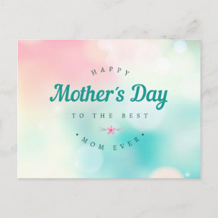 Best Mum Happy Mother's Day   Postcard