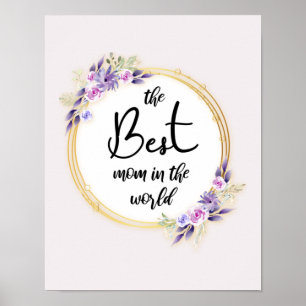 Best Mum Happy Mother's Day Poster