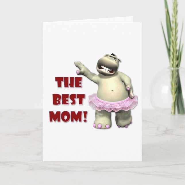 Best Mum Hippo Card (Front)