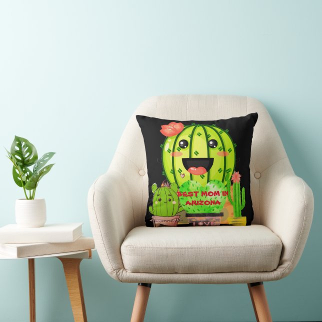 Best Mum In Arizona Customise Mother's Gift Black Cushion (Chair)