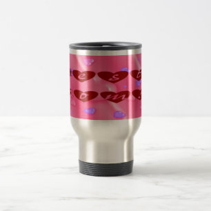 Best Mum in Hearts Travel Mug