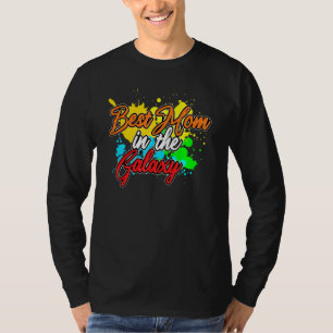 Best Mum In The Galaxy Bleached Happy Mother's Day T-Shirt