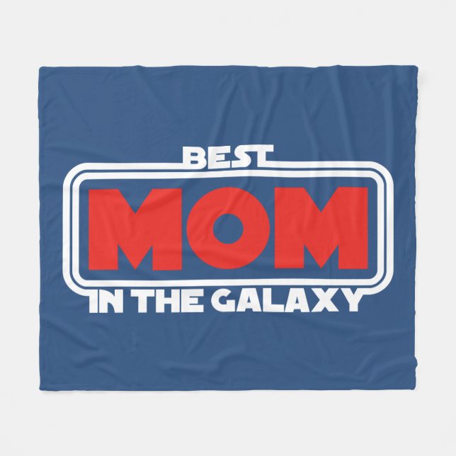 Best Mum in the Galaxy Fleece Blanket (Front (Horizontal))