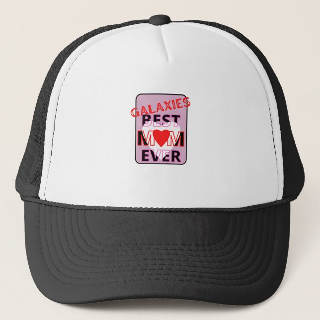 Best mum in the galaxy trucker hat (Front)
