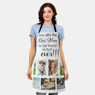 Best Mum In The Whole World Photo Collage Apron