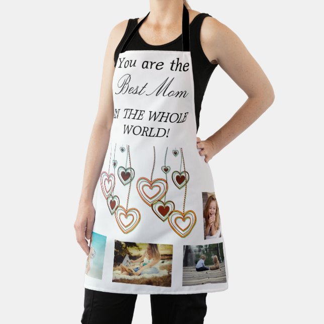 Best Mum In The Whole World Photo Collage Apron (Insitu)