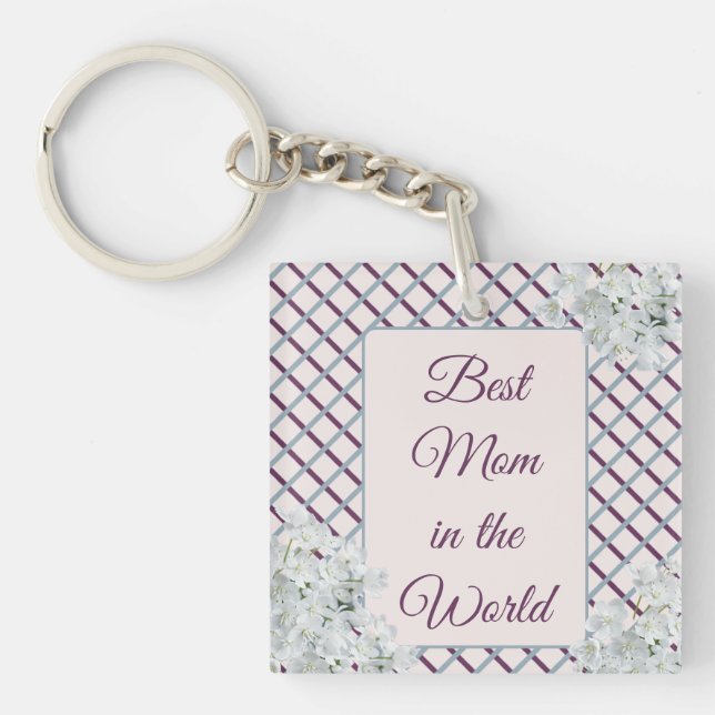 Best Mum in the World  Key Ring (Front)