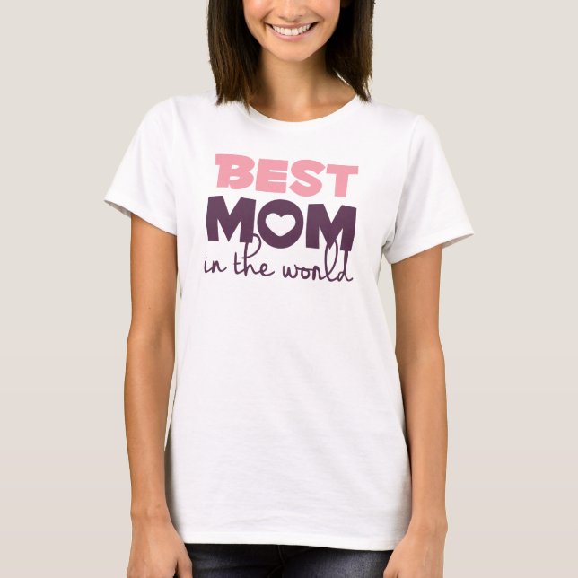 Best Mum in the World Mother's Day Sleeve Shirt (Front)