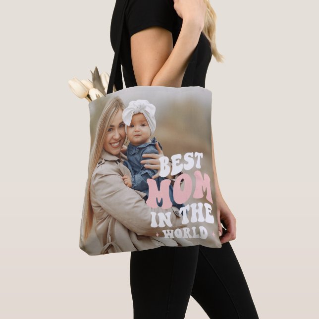 Best Mum in the World Photo Tote Bag (Close Up)