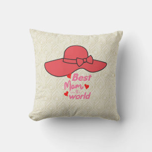 Best Mum in the World Plus Size T-Shirt Cushion