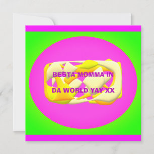 Best Mum in the world very colourful design text  