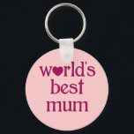 Best Mum Key Ring<br><div class="desc">World's best mum</div>