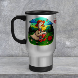 Best Mum Knitting Goose Cozy Mother's Day Gift Mug