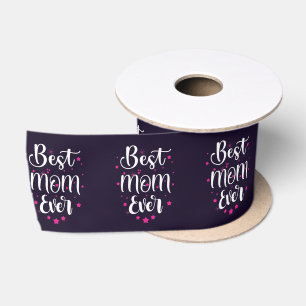 Best Mum, Little Stars Satin Ribbon