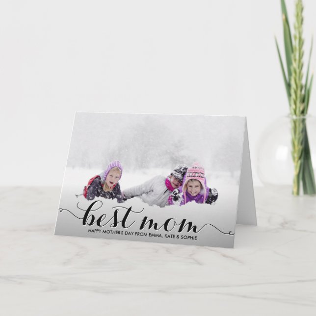 Best Mum | Modern Calligraphy Mother's Day Card (Front)