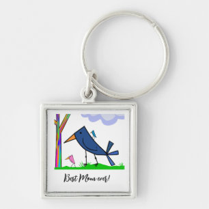 Best mum Mother’s Day keychain gift birds tree