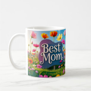 Best Mum Mother's Day Flower Garden Coffee Mug