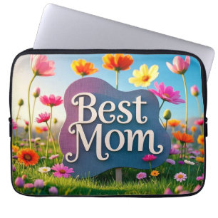 Best Mum Mother's Day Flower Garden  Laptop Sleeve