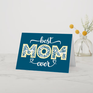 Best Mum Mother's Day Foil Holiday Card