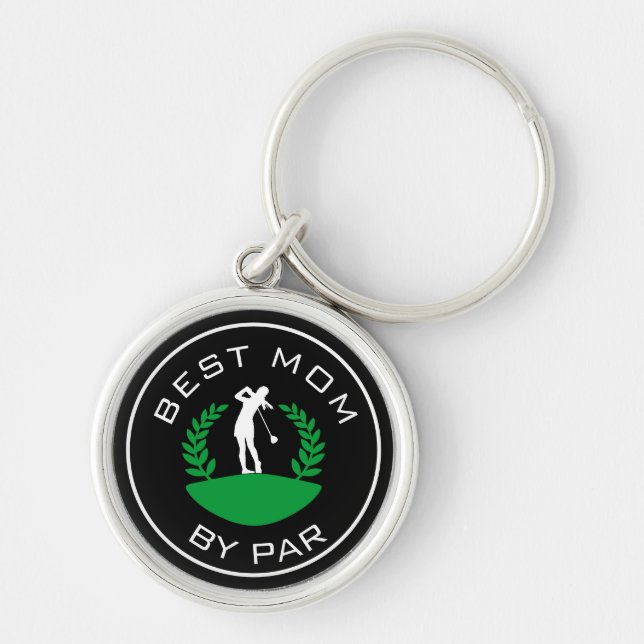 Best Mum Mother's day Gift Golfing Golf  Key Ring (Front)