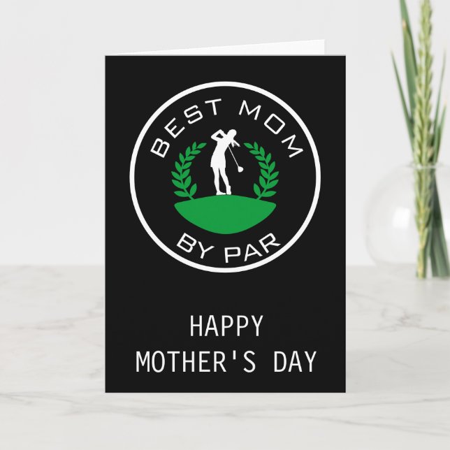 Best Mum Mother's day Golf Card  (Front)