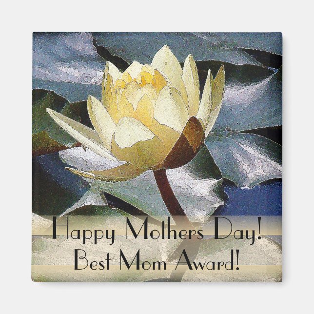 Best Mum Mothers Day Magnet (Front)