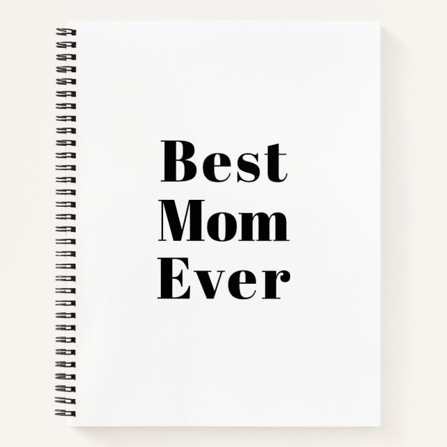 Best Mum, Mother's Day, Mother stylish recipe book (Front)