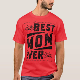 Best Mum Mothers Day Road Bike Cycling T-Shirt