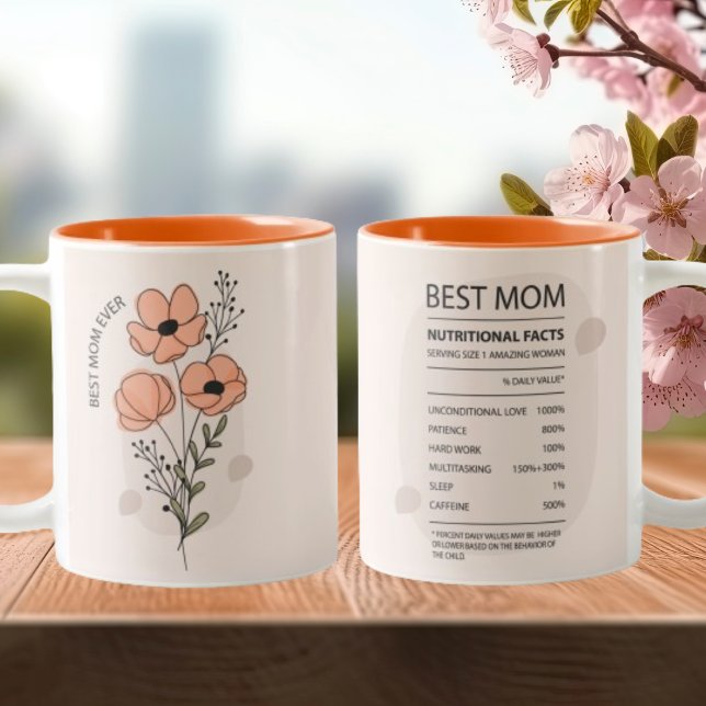 Best Mum Nutritional Facts Mothers Day Mug (Creator Uploaded)