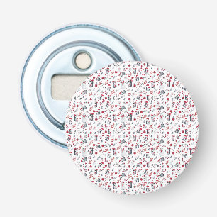 Best Mum Penguin Christmas pattern Bottle Opener