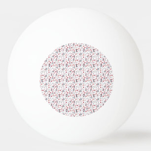 Best Mum Penguin Christmas pattern Ping Pong Ball