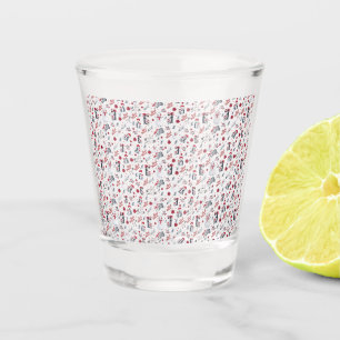 Best Mum Penguin Christmas pattern Shot Glass
