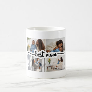 Best Mum Personalised 4 Photo Collage Coffee Mug