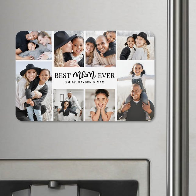 Best Mum Photo Collage Magnet (Best Mom Photo Collage Magnet)